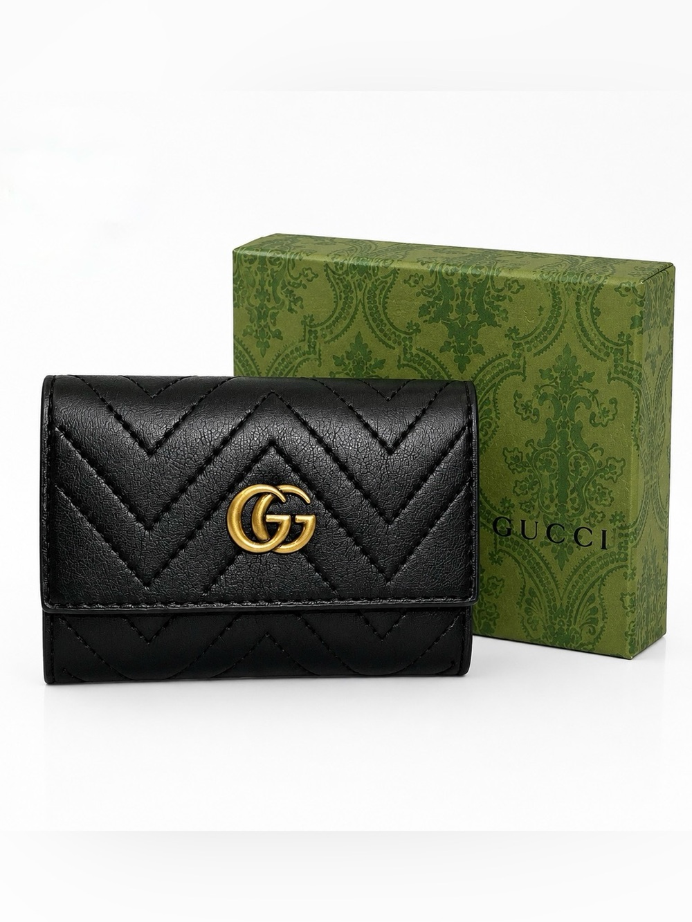 🖤 Marmot Black Compact Wallet 🖤💎 Luxury Style • Elegant • 🖤